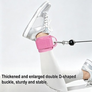 Adjustable Ankle Straps Cable Leg Cuffs Fitness Resistance Training <b>Bands</b> for Gym <b>Workout</b> - Product Image 6