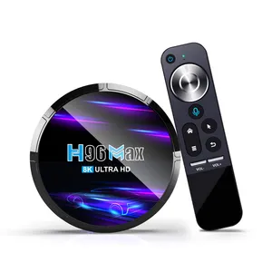 NOVEDAD Smart Android 12,0 H96 MAX M6 TV box compatible con 8K WIFI 6 allwinner H618 con control remoto por voz de 2,4G