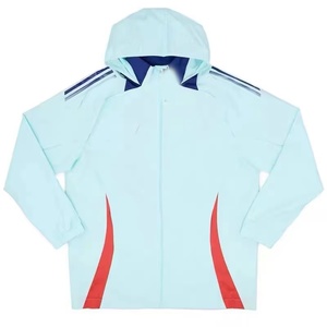 Veste coupe-vent à capuche de haute qualité pour le football, veste d'entraînement de football pour équipe, coupe-vent chaud et imperméable avec LOGO - Product Image 6