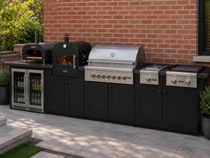 Cuisine barbecue extérieure  et station de grill pour villas <span class=keywords><strong>Four</strong></span> électrique encastré sur mesure et gril en acier inoxydable - Product Image 2