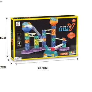 Juego de carreras de mármol, juguetes educativos para niños, creativos, Diy, pista de laberinto, Rodante, montaje Diy, juguetes de ladrillo, juegos de bloques de construcción - Product Image 5