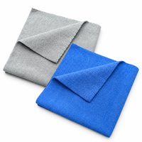Chiffon de polissage auto en microfibre tissée effet perle sans bords 350GSM 40x40cm, non pelucheux, pour lustrage et cirage automobile