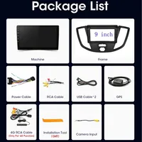 Autoradio pour Ford Transit Tourneo Custom 2015-2018, navigation GPS, WIFI, Android Auto, Carplay, autoradio stéréo, lecteur multimédia