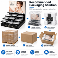 Présentoir de comptoir à maquillage en acrylique personnalisé à plusieurs niveaux pour testeurs de cosmétiques avec logo OEM ODM