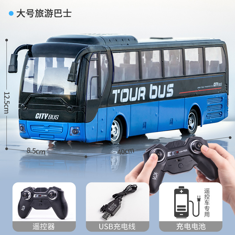 Autobús de viaje grande azul 666-699na