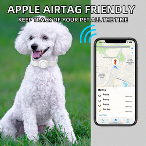 Verstellbares Silikon-Halsband mit GPS-Tracker für AirTag zur globalen Positionierung und Verlustprävention - Product Image 5
