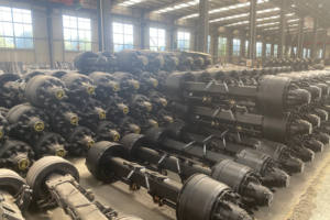 Maître de véhicule Essieu de semi-remorque de type allemand avec chambre de frein et sièges Essieu de remorque de type allemand ou américain à usage intensif - Product Image 6