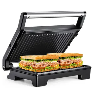 Petit déjeuner pain 3 en 1 Sandwich Maker Grill Machine Steak Burger polyvalent Double chauffage électrique Steak presse