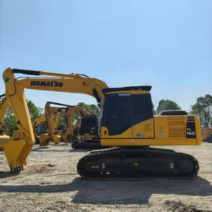 KOMATSU 98% Nouvelle pelle sur chenilles d'occasion PC160, 16 tonnes 2023 PC d'occasion 160-7 160-8 16 T Digger Machine de construction - Product Image 4