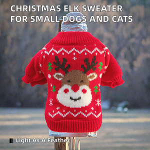 Novos Acessórios para Cães <span class=keywords><strong>2025</strong></span> Outono Inverno Fantasia de Natal de Animal Cometa Alce Moletom XS Roupas Fofas para Animais de Estimação Pequenos Cães e Gatos - Product Image 2