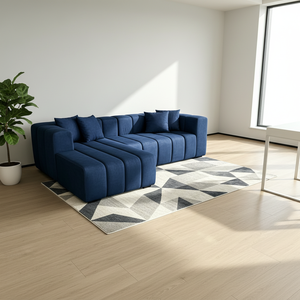 Sofá Seccional Modular Minimalista Nórdico Italiano de <span class=keywords><strong>Dos</strong></span> <span class=keywords><strong>Plazas</strong></span>, Relleno de Esponja, Ecológico, Cómodo, para Sala de Estar, Hotel, Apartamento - Product Image 1