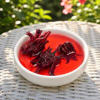 Bunga Hibiscus Sabdariffa Roselle Kering Utuh Bebas Sulfur untuk Infus Herbal Kesehatan Grosir Massal