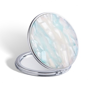 แฟชั่นดีไซน์ใหม่ สวยงามไม่ซ้ำใคร ของขวัญส่วนตัวสำหรับสาวๆ กระจกสองด้านทำจากหนัง PU - Product Image 6