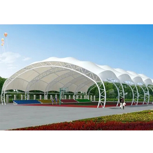 Estructura de Membrana Tensada de PVDF para Canchas Deportivas, Estadios de Baloncesto, Fútbol y Bádminton, Estructura de Techo para Campos Deportivos - Product Image 6