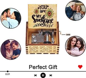 Carillon a manovella con dipinti colorati-un bel <span class=keywords><strong>regalo</strong></span> <span class=keywords><strong>per</strong></span> gli amanti <span class=keywords><strong>della</strong></span> <span class=keywords><strong>musica</strong></span>. Carillon a otto toni. - Product Image 2