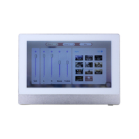 Amplificateur mural WiFi Bluetooth 8 canaux BA-820AD2 avec Android, écran tactile 7 pouces pour système de musique d'ambiance
