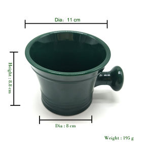 ชุดโกนหนวดสำหรับ<span class=keywords><strong>ผู้ชาย</strong></span>แบบ2-in-1พร้อมที่ใส่แปรงอะคริ<span class=keywords><strong>ล</strong></span>ิกที่โกนหนวดชามสบู่ผมสังเคราะห์แปรงเคราสีเขียว JDK - Product Image 4