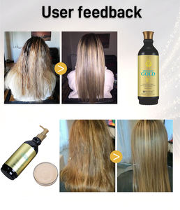 Tratamiento de Keratina para Alisado del Cabello con Proteína de Argán, Reparación Suave Orgánica Brasileña Sin Formaldehído para Uso en Salón de Belleza - Product Image 5