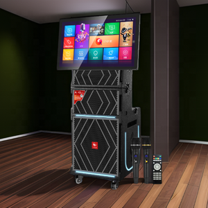 Metrn Big Size Folded <strong>Line</strong> <strong>Array</strong> Powered <strong>Speakers</strong> Karaoke Machine 500w <strong>Speaker</strong> with 24 Inch Screen for Stage - Product Image 3