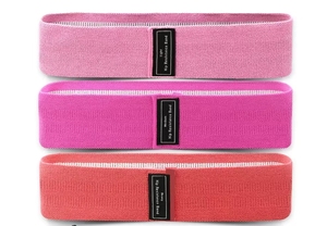 สายรัดสะโพกแบบวงกลม สำหรับออกกำลังกายกล้ามเนื้อสะโพกและก้น ลายพิมพ์ผ้า สำหรับออกกำลังกายที่บ้าน - Product Image 2