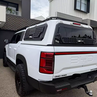 Capot de camion en alliage d'aluminium, coque de camping-car à toit surélevé avec fenêtre coulissante pour GMC Sierra 1500 2019 à 2025 5,5 pieds, fabriqué en usine