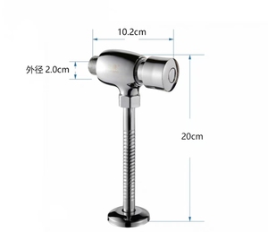 Robinet de chasse d'eau à temporisation en alliage de <span class=keywords><strong>zinc</strong></span> et tout <span class=keywords><strong>cuivre</strong></span>, style minimaliste moderne, avec commande manuelle - Product Image 4
