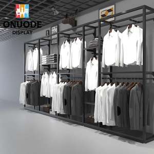 Appendiabiti in metallo personalizzato Display Boutique a parete dalla fabbrica per articoli per la casa e negozi mobili vetrina categoria di prodotto - Product Image 1