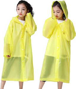Ponchos de pluie réutilisables d'usine avec capuche et manches, imperméables, pour enfants, garçons et filles - Product Image 3