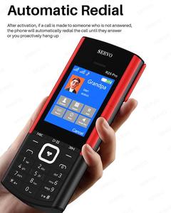 Téléphone portable R25 PRO avec boutons, réseau GSM 2G, Bluetooth, enregistreur d'appels, écran 2,4 pouces, écouteurs TWS intégrés, téléphone à fonctions - Product Image 5