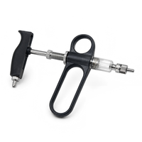 Injecteur de dosage manuel pour lapins, poulets et canards avec capacité réglable de 1 à 2 ml, barillet transparent et débit précis