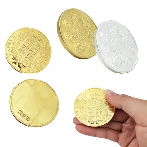 저렴한 사용자 정의 빈 조각 스탬핑 레이저 로고 3d 구리 금 금속 새겨진 기념 도전 동전