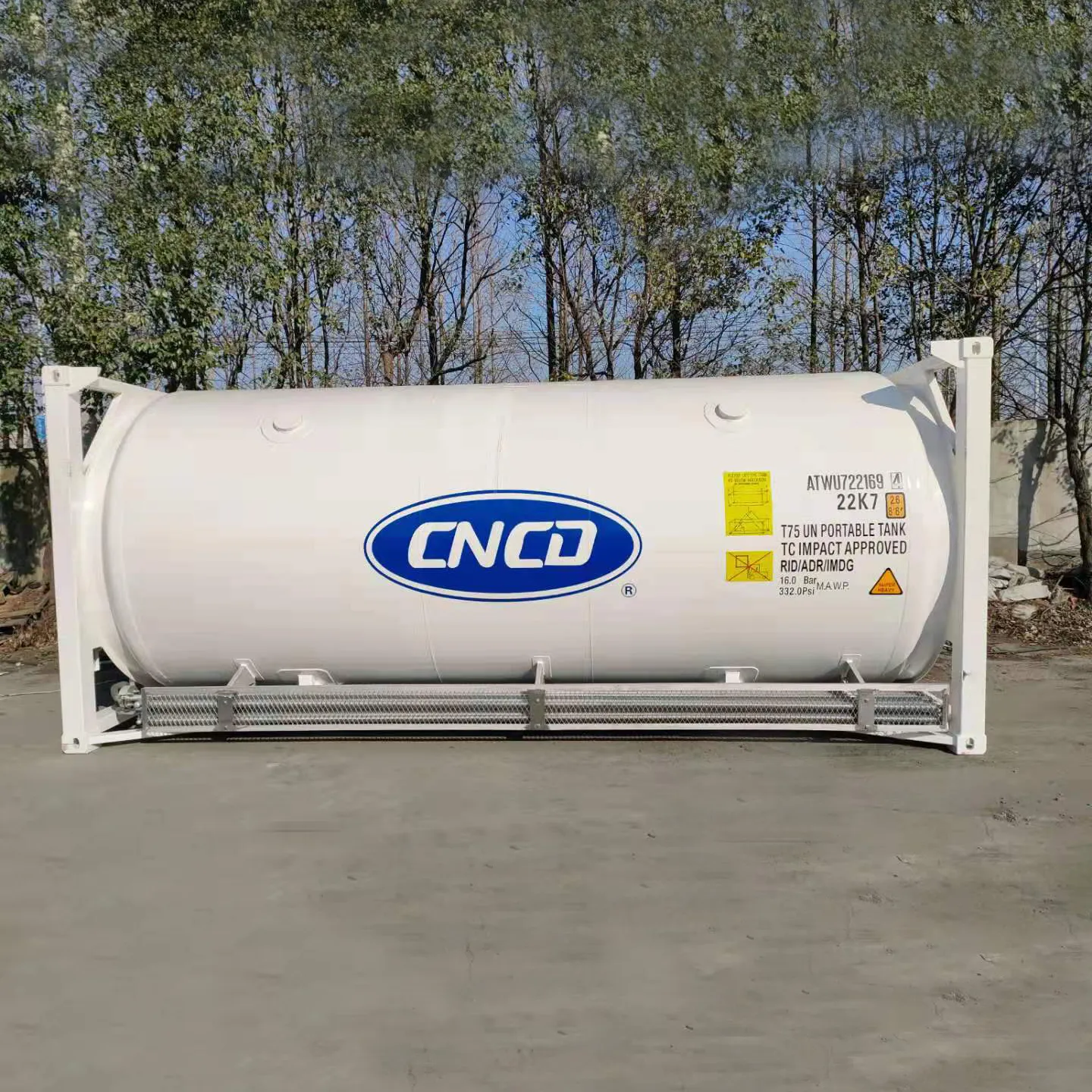 Direct Fabriek 20ft Cryogene Vloeibare Lox Lin Lar Iso Tankcontainer Voor Industrieel Vloeibaar Transport