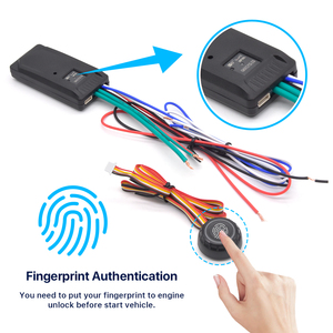 Sistema de Seguridad <span class=keywords><strong>para</strong></span> Automóvil con Inmovilizador RFID de 2.4 GHz, Entrada sin Llave, Anti-robo, Bloqueo/Desbloqueo Automático del Motor, Huella Dactilar PKE - Product Image 3