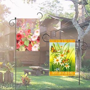 Hot Sale 100D Polyester Double Sided Garden Flag Banner Garden Flags 12X18 Double Sided Blank Garden Flag Stopper and <b>Clip</b> Set - Product Image 1