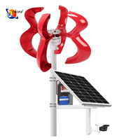Vente en gros de petits kits de turbines solaires et éoliennes de type vertical 2kW 3kW 5kW 48V 220V système d'énergie hors réseau