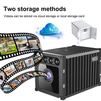 Caméra de sécurité intelligente WiFi W05 1080P HD compacte de style conteneur pour surveillance domestique CCTV sans fil avec vision nocturne infrarouge