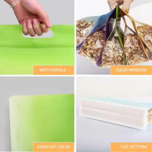 ถุงซิปปิดผนึกแปดด้านวัสดุ PE รีไซเคิลสำหรับงานนิทรรศการซูเปอร์มาร์เก็ต - Product Image 5