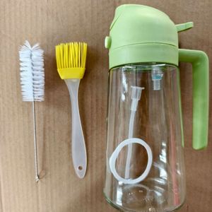 Raybin Multifunction Glass 2 in 1 <b>Oil</b> Mister Vinegar Dispenser <b>Bottle</b> <b>Olive</b> <b>Oil</b> Sprayers <b>Oil</b> Spray <b>Bottle</b> for Kitchen Cooking - Product Image 4