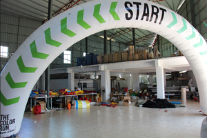 Arche gonflable blanche START en promotion pour événements sportifs en plein air - Product Image 2