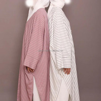 Robe Abaya Longue Willson 2026 à Manches Longues et Fente Haute Musulmane Pudique Femme Tenue Élégante Vêtements Islamiques pour Toutes Saisons