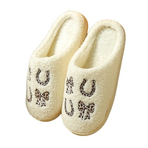 Pantuflas de Casa para Mujer, Estilo Casual con Lazo, Antideslizantes, de Algodón, para Otoño e Invierno, Estilo Femenino, para Interiores, Novedad 2026 - Product Image 6