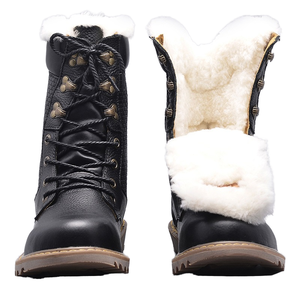 Botas de Tobillo de Cuero Vacuno para Motocicleta, Forro de Felpa, Plantilla de EVA, Suela de Goma, Cierre de Cremallera, Moda de Verano para Hombre - Product Image 1