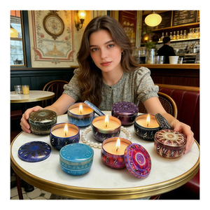 Elegante Portavelas de Muestra con Acabado Mate y Tapa Blanca para Programa de Propuesta de Merchandising de Llenado de Cera Personalizado - Product Image 3