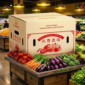 Boîte en carton ondulé écologique et recyclable, personnalisée avec impression, pelliculage mat et gaufrage, en papier d'art pour le stockage de céréales et l'envoi postal - Product Image 1