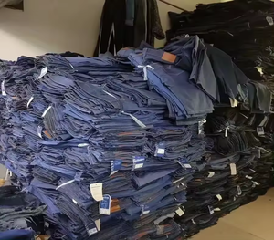 2024罗伊品牌新标签库存裤男士男童牛仔裤超低价格库存品牌牛仔牛仔裤紧身直筒牛仔裤 - Product Image 3