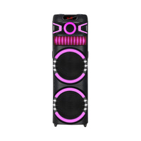 Altavoz de Karaoke Bluetooth con Micrófono, Altavoz para Fiestas al Aire Libre, Altavoz de Karaoke Dual de 12 Pulgadas con Micrófono y Bluetooth