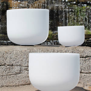 Ciotole di cristallo artigianali di quarzo acqua cantando bocce strumento per il suono unire guarigione - Product Image 2