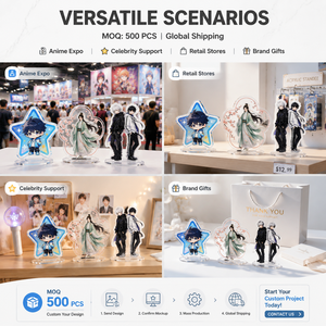 WEIMEI TOY Figurine personnalisée en acrylique de personnage d'anime, homme aux cheveux blancs, en costume, échelle 1/6, non toxique, certifiée ASTM, tendance - Product Image 6