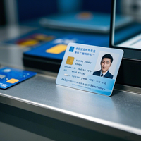 Cartes d'identité en plastique PVC au design unique, impression personnalisable en usine, NTAG215 13,56 MHz NFC RFID, étanches, contrôle d'accès