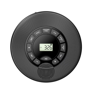 Lecteur CD portable, connectivité USB, lecture à vitesse variable, double haut-parleurs stéréo, format MP3 WMA, rechargeable pour la maison et les voyages - Product Image 1